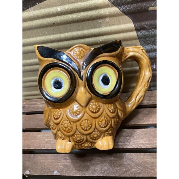 Vintage Owl Sugar and Cream Set Made in Japan - Picture 11 of 15